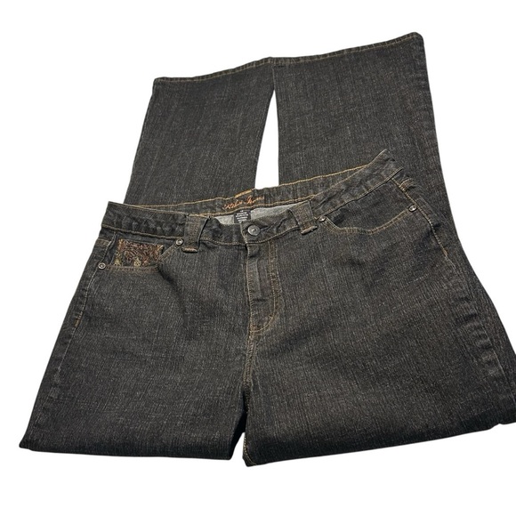 KIKIT Denim Jeans Bootcut Embroidered Embellished size14 - Picture 7 of 16